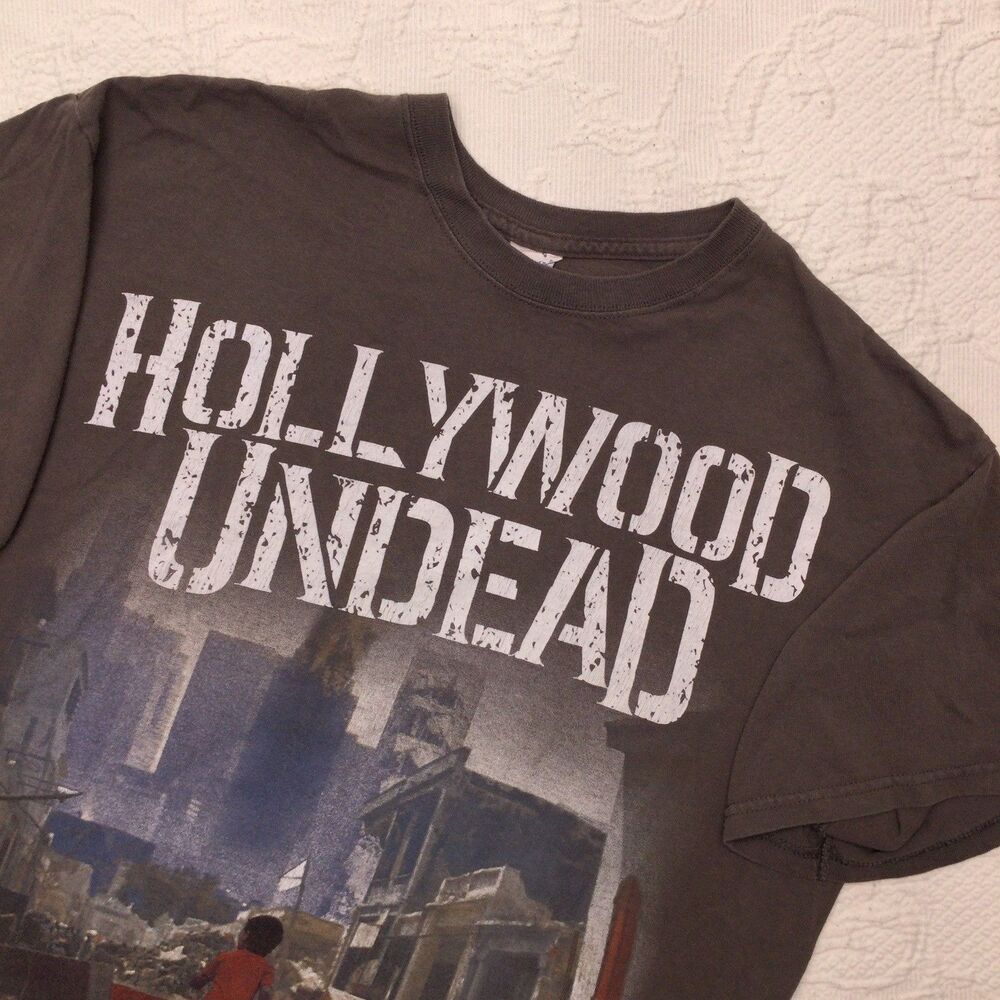 HOLLYWOOD UNDEAD Red Path Mens Large Shirt Rap Rock Nu Metal Band Merch Concert